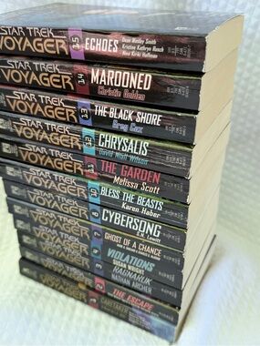 Star Trek Voyager Pocket Books Paperback Lot of 12 Numbered Novels